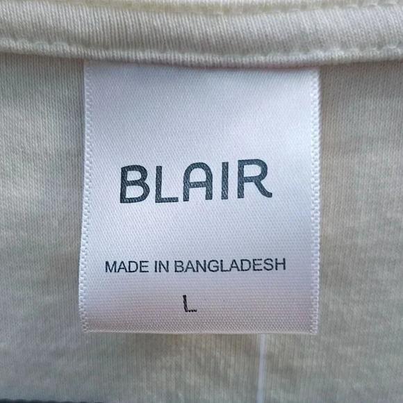 Vtg BLAIR Zebra Embroidered Cardigan Cream Button Front Grannycore Lightweight - Picture 9 of 11